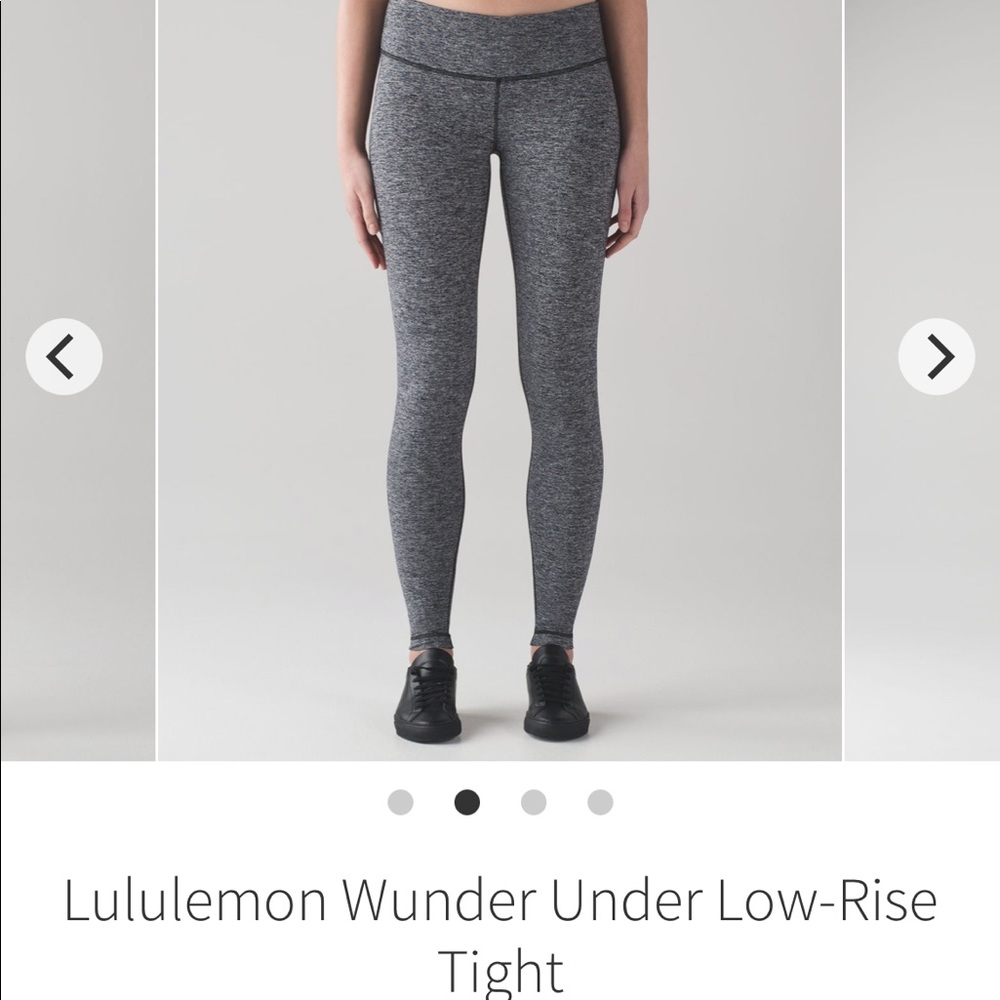 Lululemon Wunder Under Low-Rise heathered grey 6